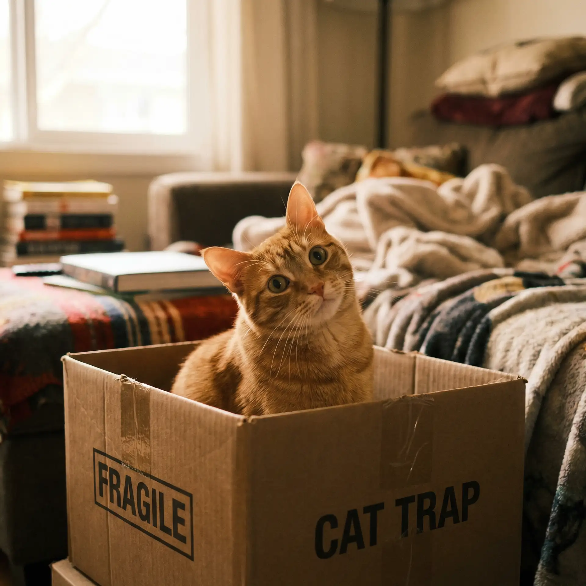 橘猫躲在纸箱里 - 野花在线观看免费观看大全5